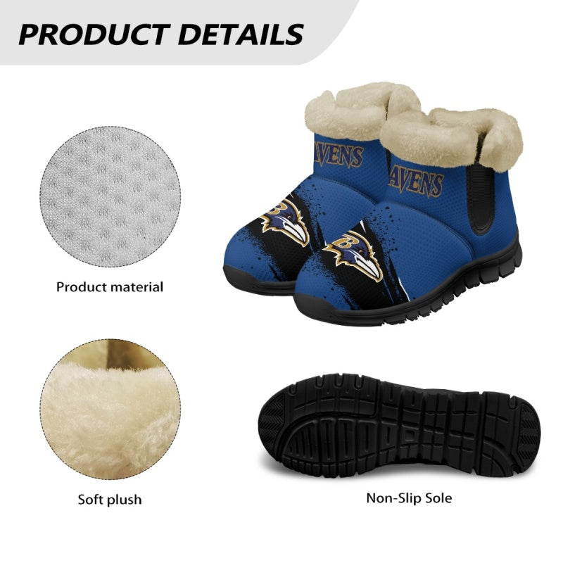 Baltimore Ravens Comfy Winter Snow Boots AZDDWSB000083