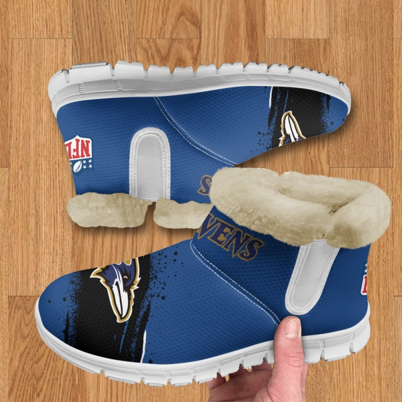 Baltimore Ravens Comfy Winter Snow Boots AZDDWSB000083