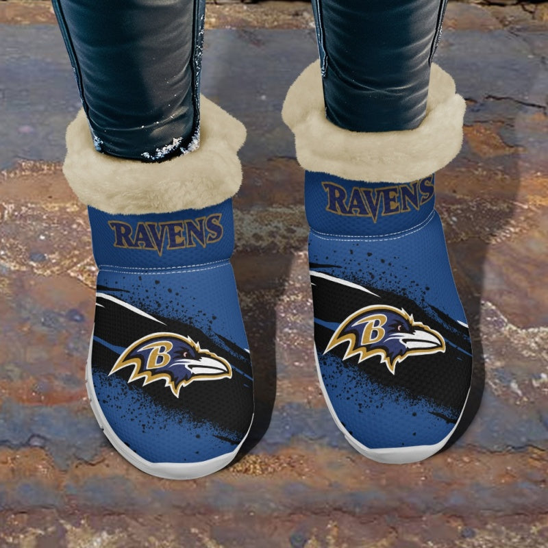 Baltimore Ravens Comfy Winter Snow Boots AZDDWSB000083