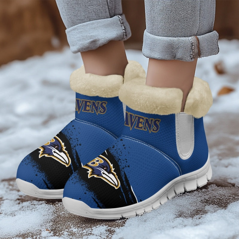 Baltimore Ravens Comfy Winter Snow Boots AZDDWSB000083
