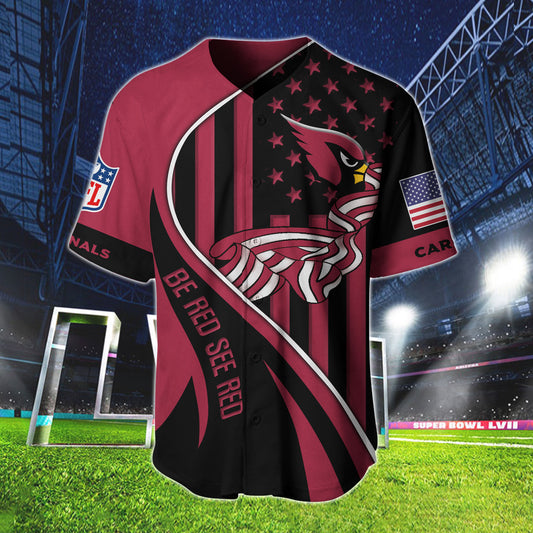 Arizona Cardinals Personalized Baseball Jersey BG859