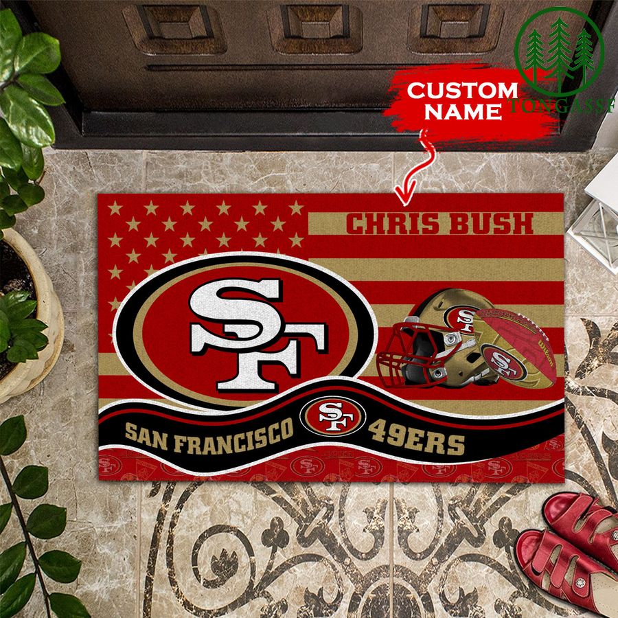 San Francisco 49ers Personalized Doormat BGDMM607