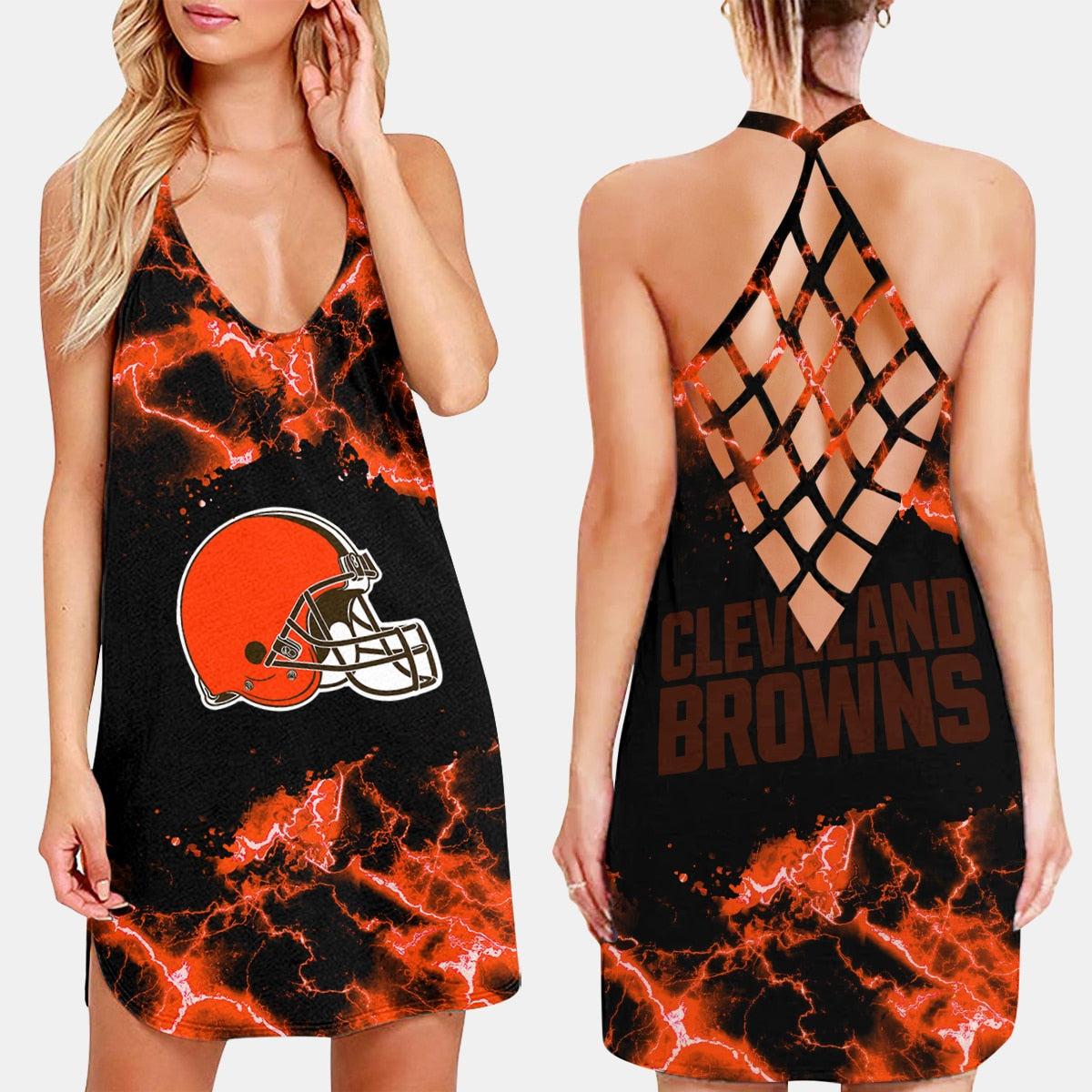 Cleveland Browns Criss-Cross Dress 55