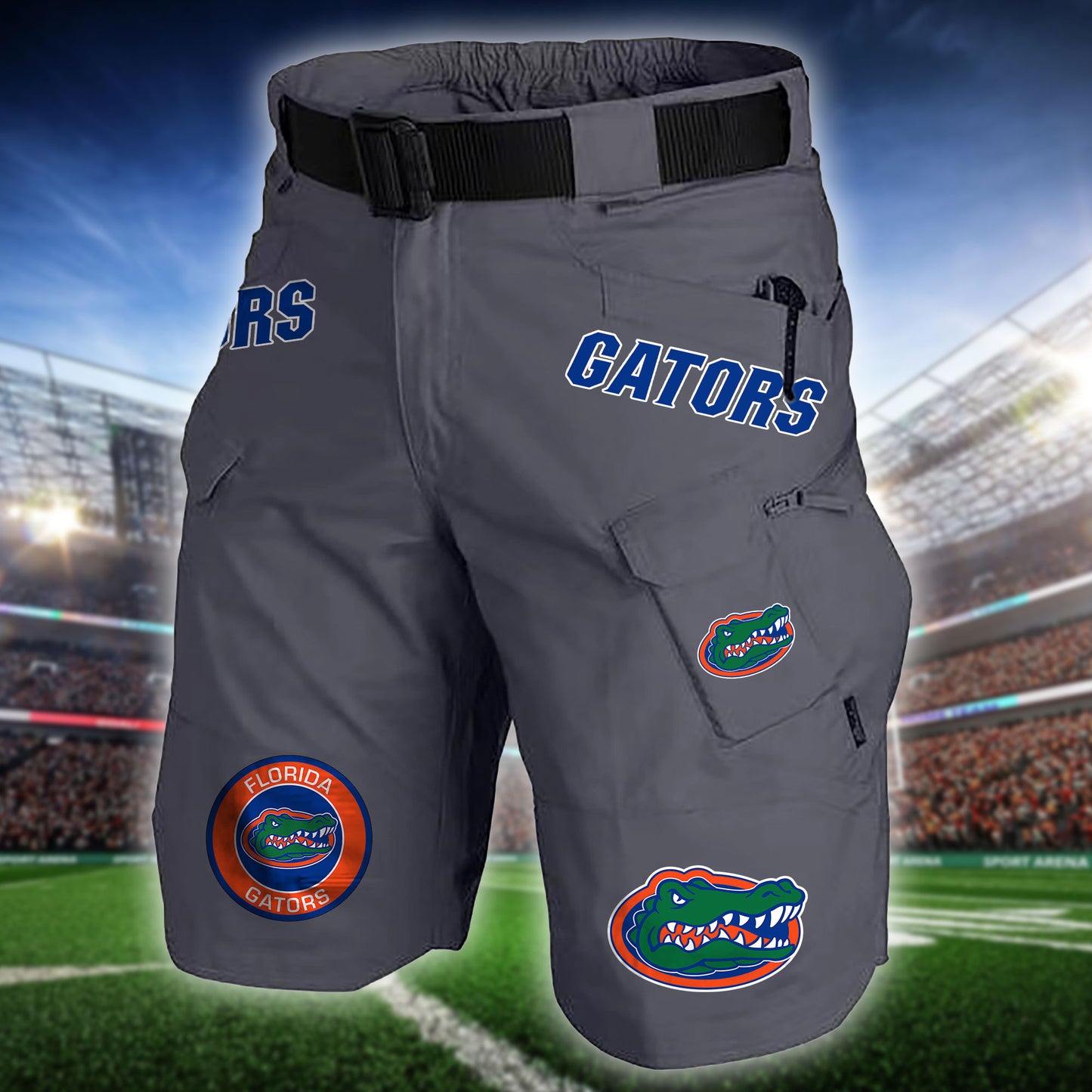 Florida Gators Limited Edition Front Pockets Men Shorts (Belt Not Included) AZBTFPMS000220