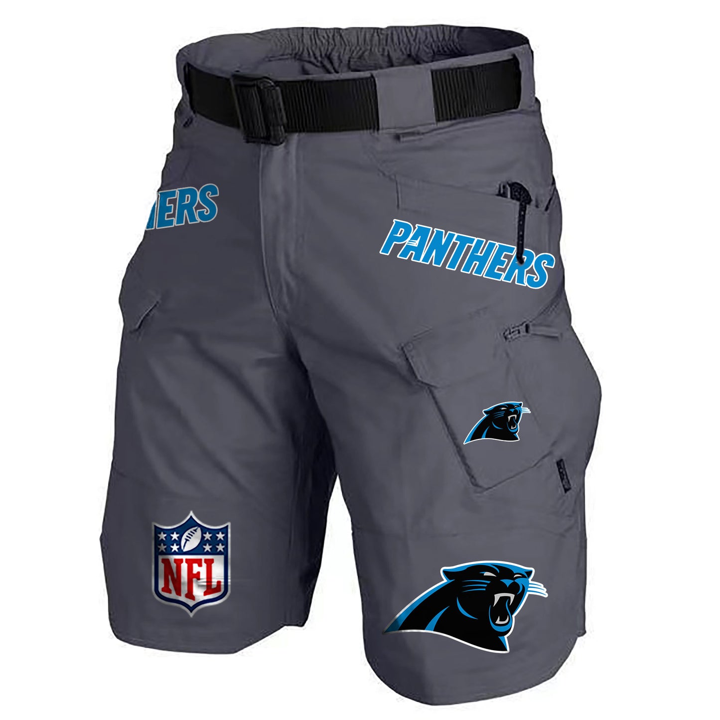 Carolina Panthers Limited Edition Front Pockets Men Shorts (Belt Not Included) AZBTFPMS000207