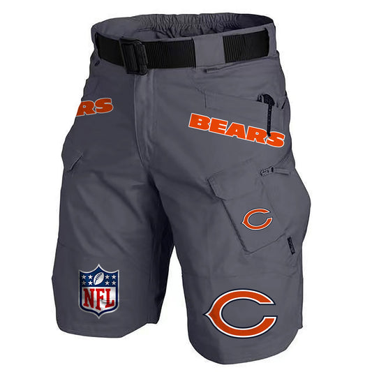 Chicago Bears Limited Edition Front Pockets Men Shorts (Belt Not Included) AZBTFPMS000208