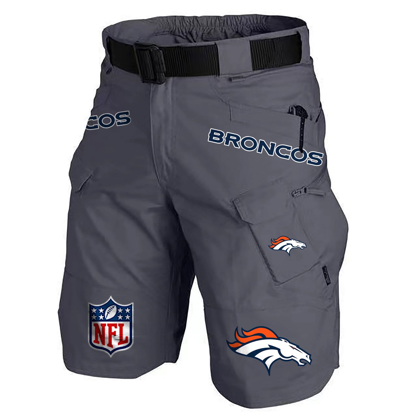 Denver Broncos Limited Edition Front Pockets Men Shorts (Belt Not Included) AZBTFPMS000212