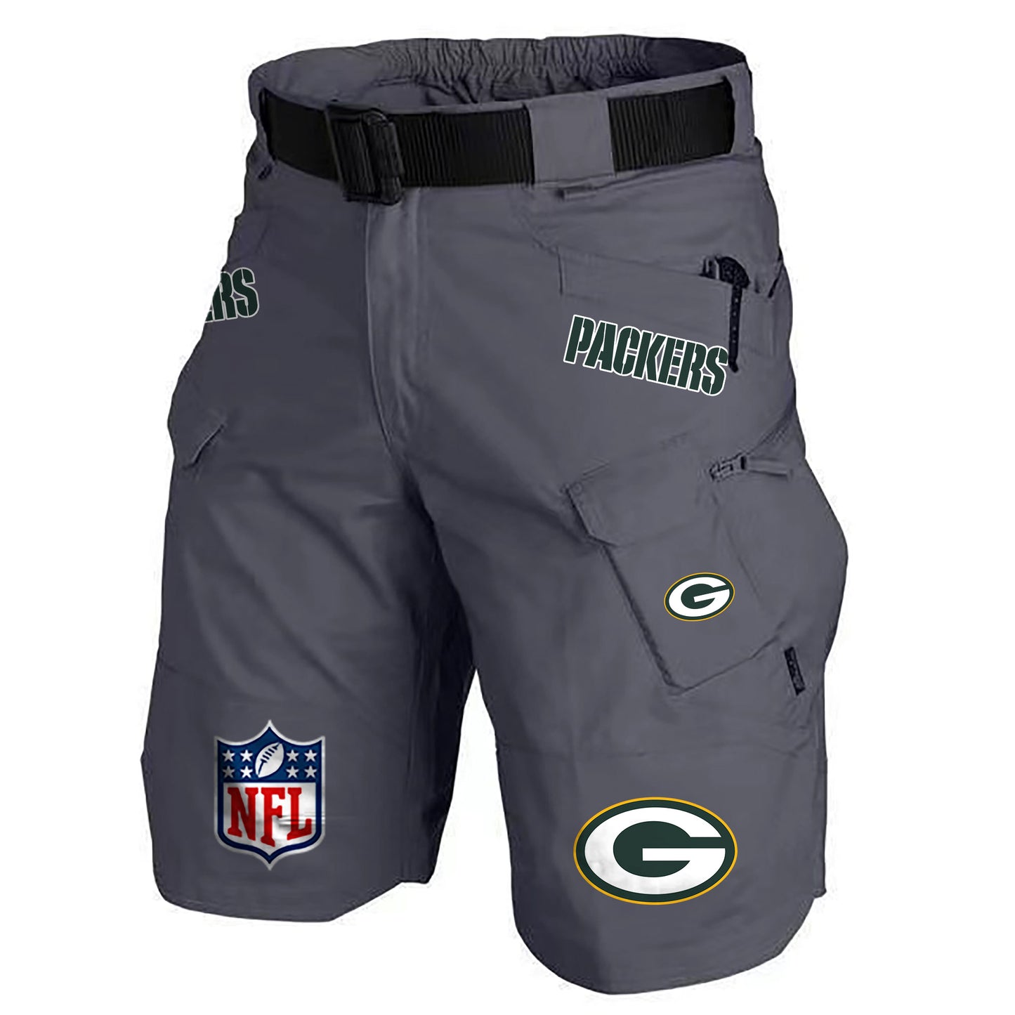 Green Bay Packers Limited Edition Front Pockets Men Shorts (Belt Not Included) AZBTFPMS000194