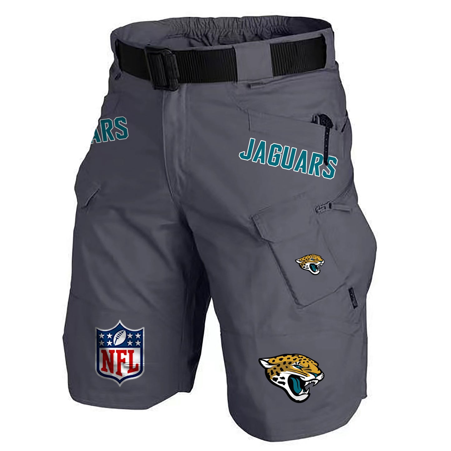 Jacksonville Jaguars Limited Edition Front Pockets Men Shorts (Belt Not Included) AZBTFPMS000197