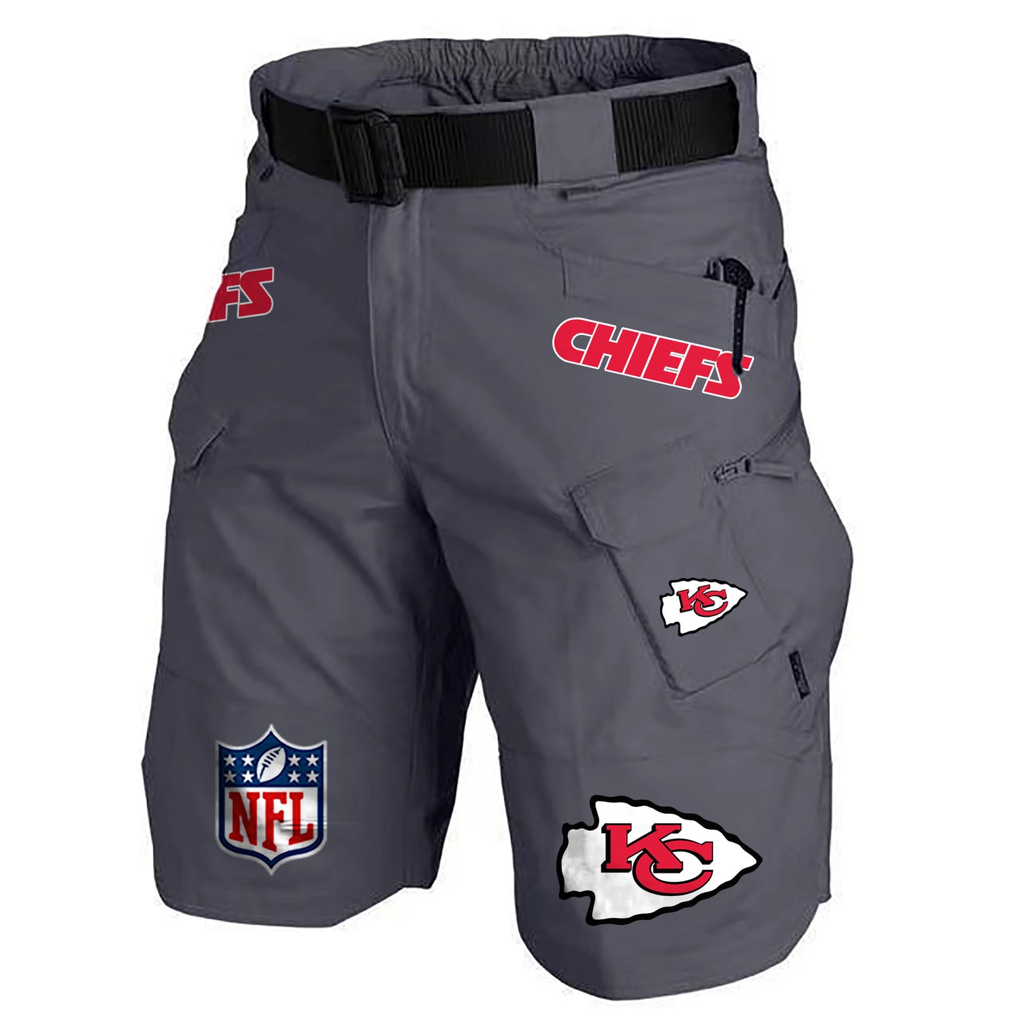 Kansas City Chiefs Limited Edition Front Pockets Men Shorts (Belt Not Included) AZBTFPMS000198