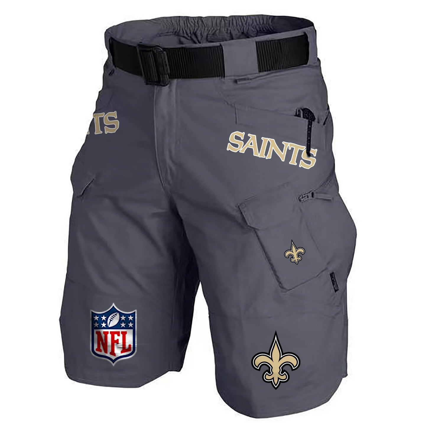 New Orleans Saints Limited Edition Front Pockets Men Shorts (Belt Not Included) AZBTFPMS000202