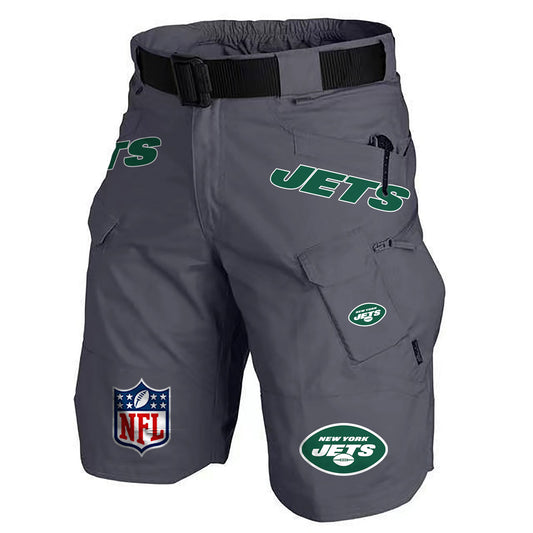 New York Jets Limited Edition Front Pockets Men Shorts (Belt Not Included) AZBTFPMS000214