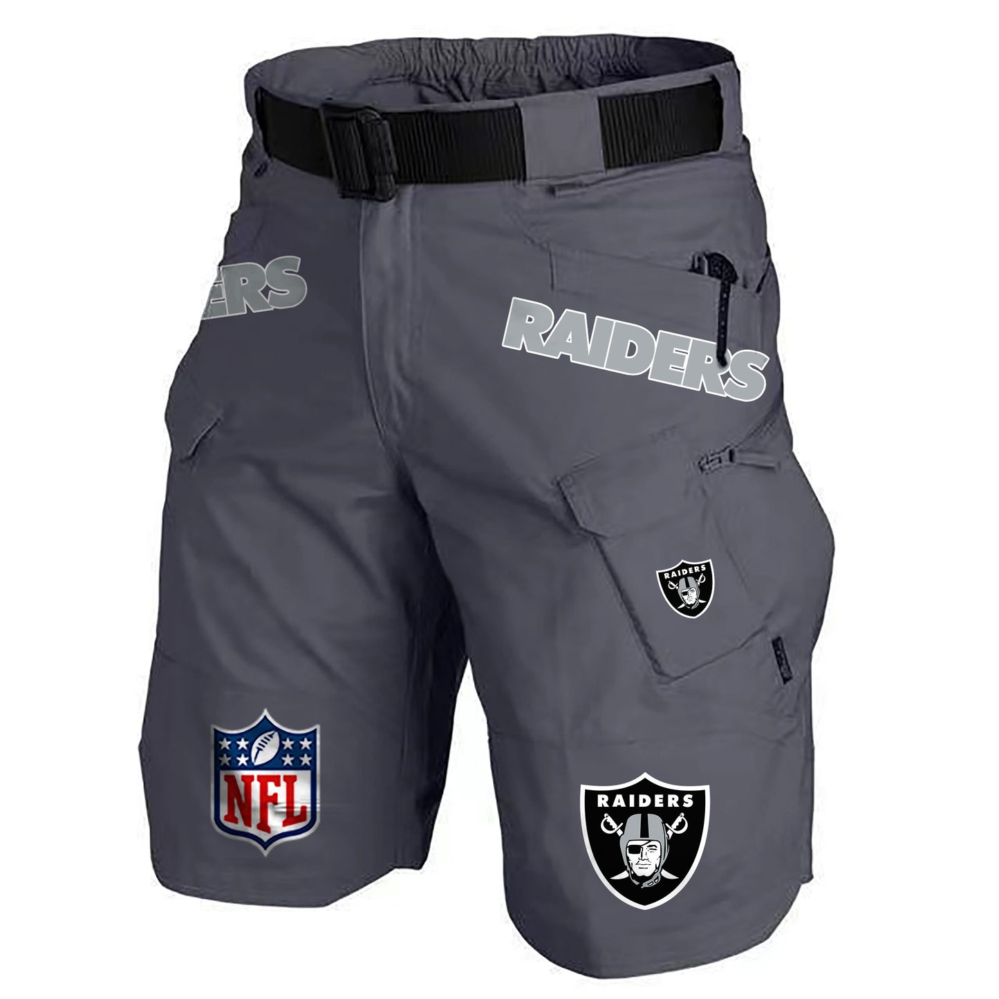 Las Vegas Raiders Limited Edition Front Pockets Men Shorts (Belt Not Included) AZBTFPMS000215