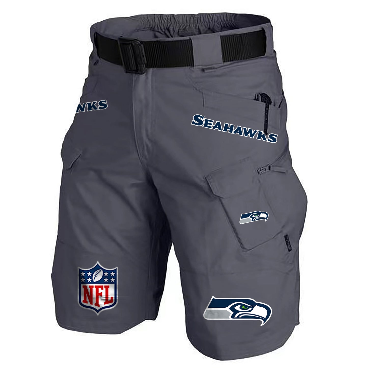Seattle Seahawks Limited Edition Front Pockets Men Shorts (Belt Not Included) AZBTFPMS000189