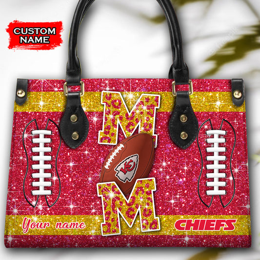 Kansas City Chiefs Personalized Leather Hand Bag BBLTHB583