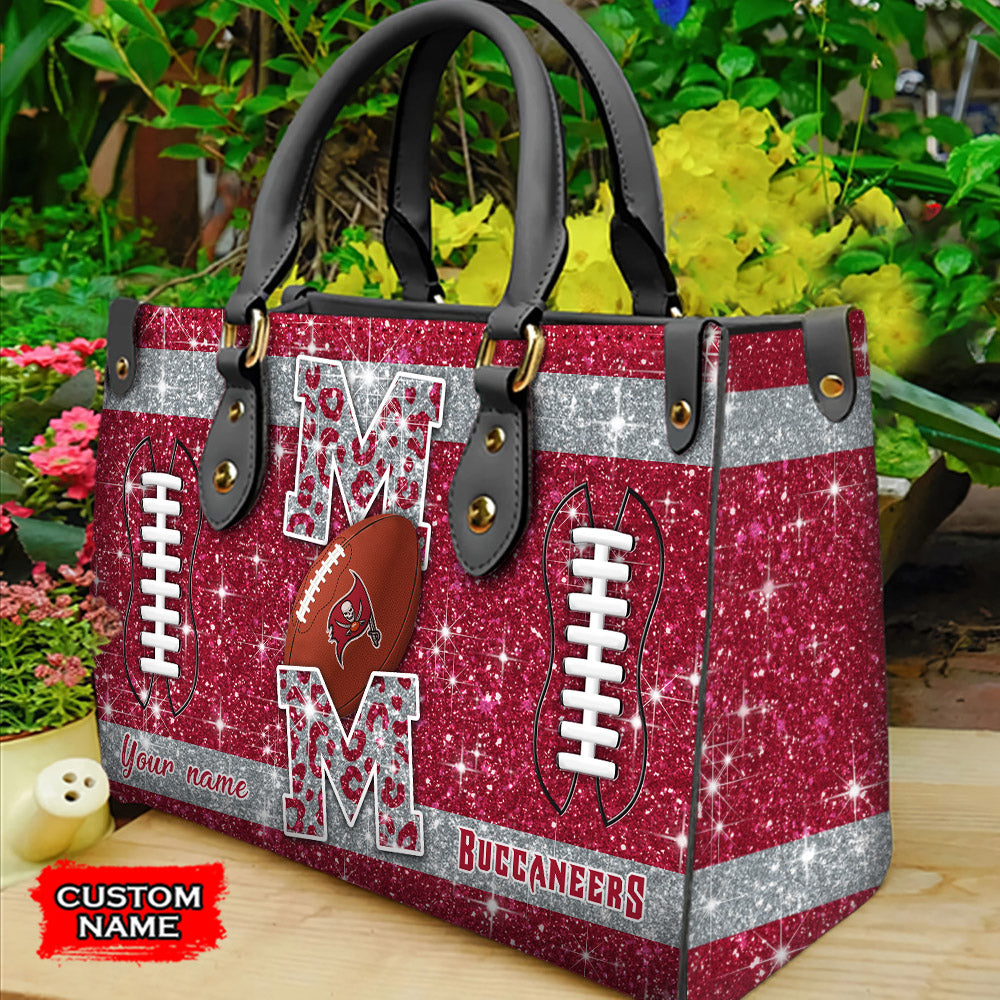 Tampa Bay Buccaneers Personalized Leather Hand Bag BBLTHB597
