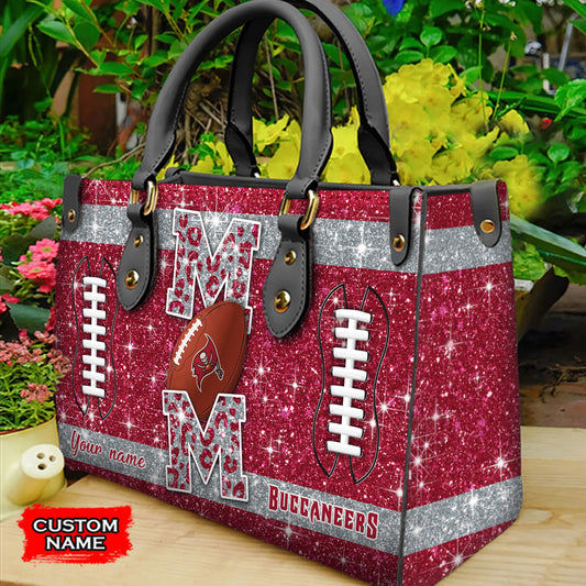 Tampa Bay Buccaneers Personalized Leather Hand Bag BBLTHB597