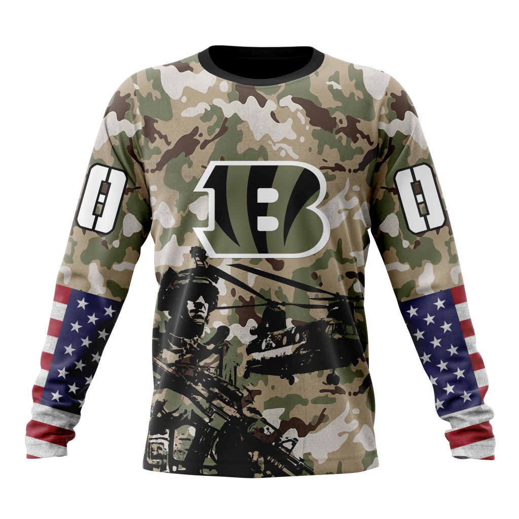 Cincinnati Bengals All Over Printed T-shirt Sweatshirt Hoodie AZCHD670