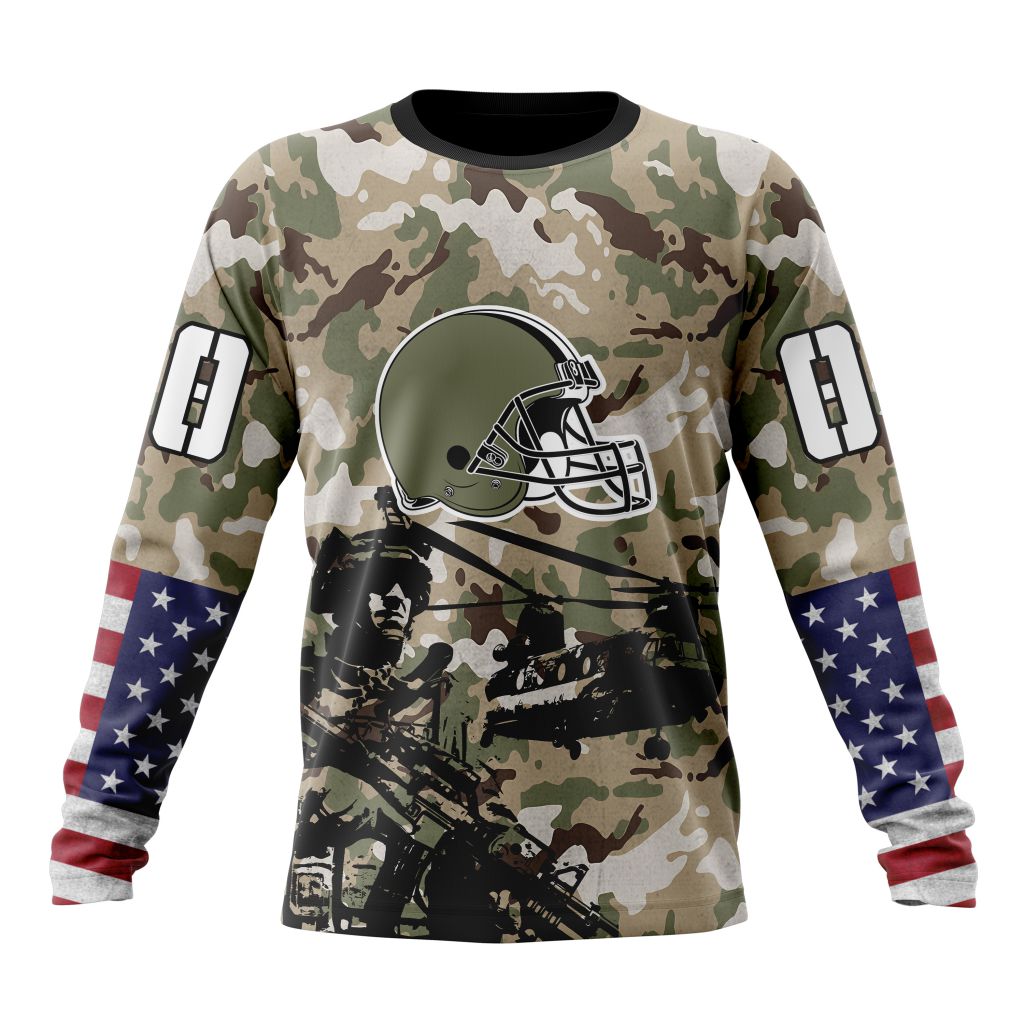 Cleveland Browns All Over Printed T-shirt Sweatshirt Hoodie AZCHD671