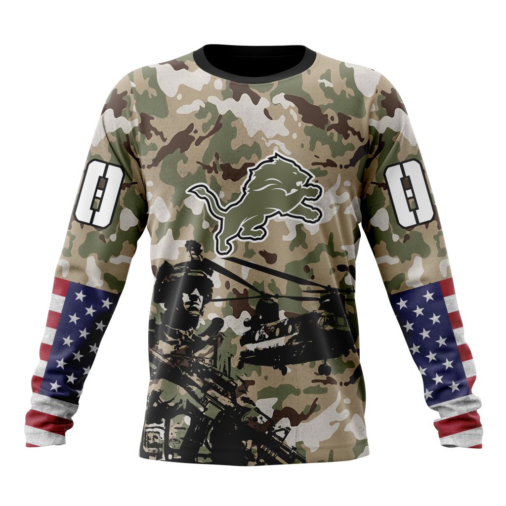 Detroit Lions All Over Printed T-shirt Sweatshirt Hoodie AZCHD674