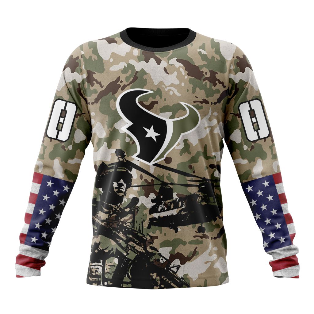 Houston Texans All Over Printed T-shirt Sweatshirt Hoodie AZCHD676