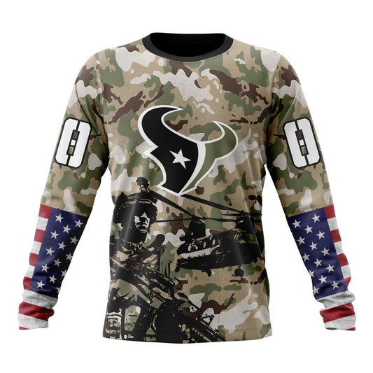 Houston Texans All Over Printed T-shirt Sweatshirt Hoodie AZCHD676
