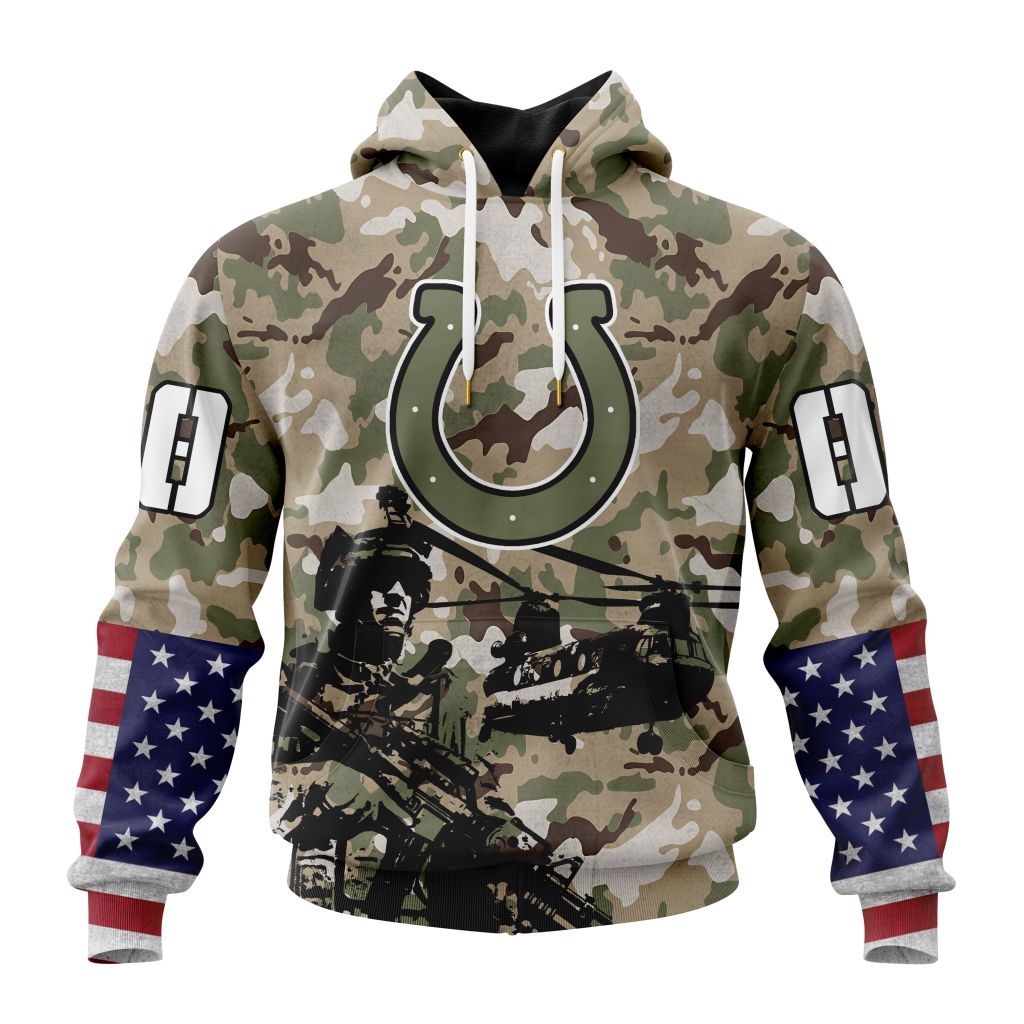 Indianapolis Colts All Over Printed T-shirt Sweatshirt Hoodie AZCHD677