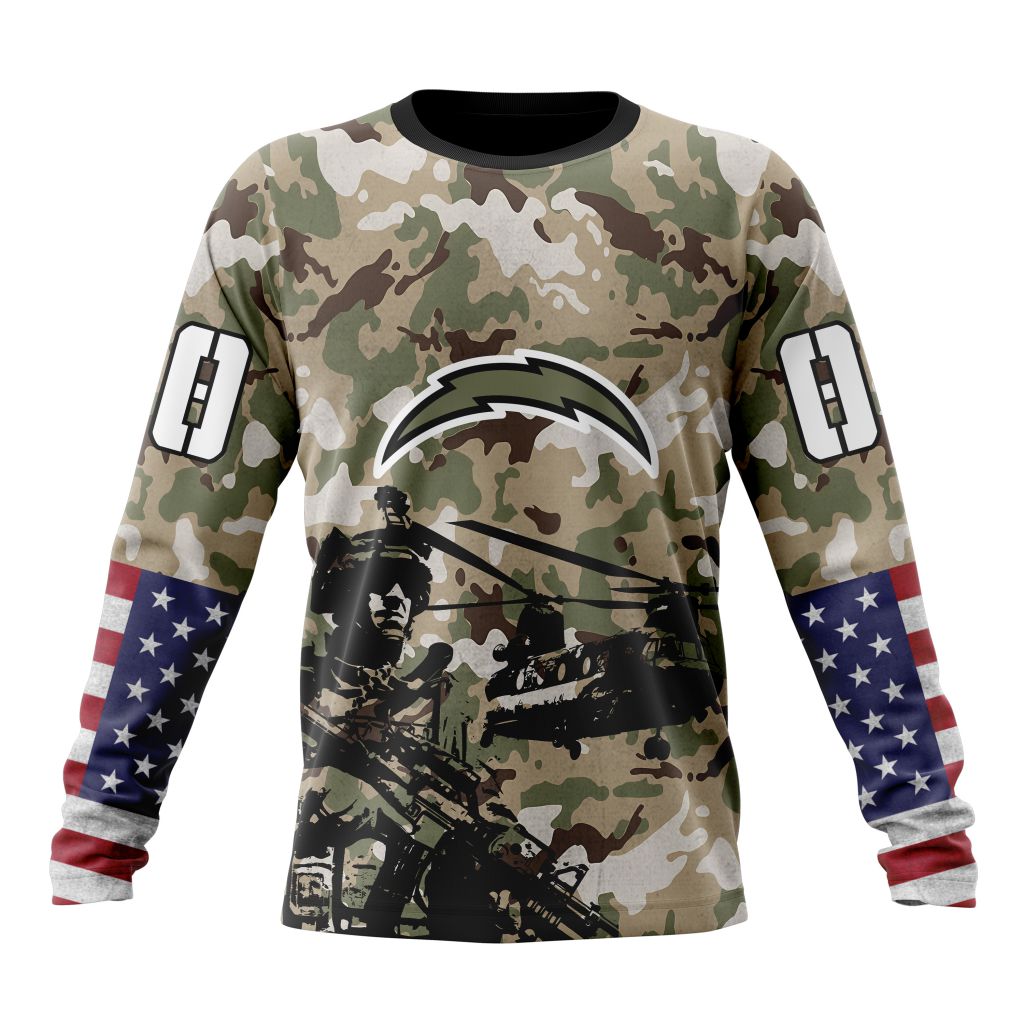 Los Angeles Chargers All Over Printed T-shirt Sweatshirt Hoodie AZCHD681