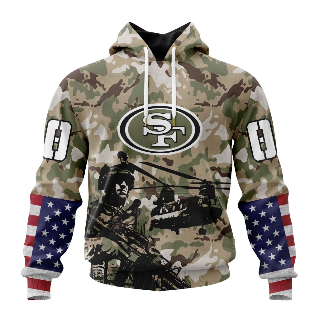 San Francisco 49ers All Over Printed T-shirt Sweatshirt Hoodie AZCHD691