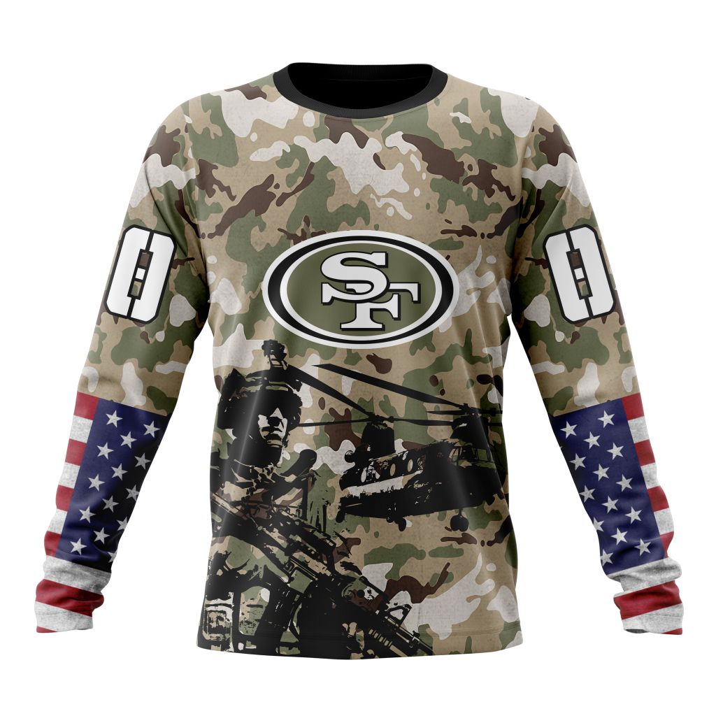 San Francisco 49ers All Over Printed T-shirt Sweatshirt Hoodie AZCHD691