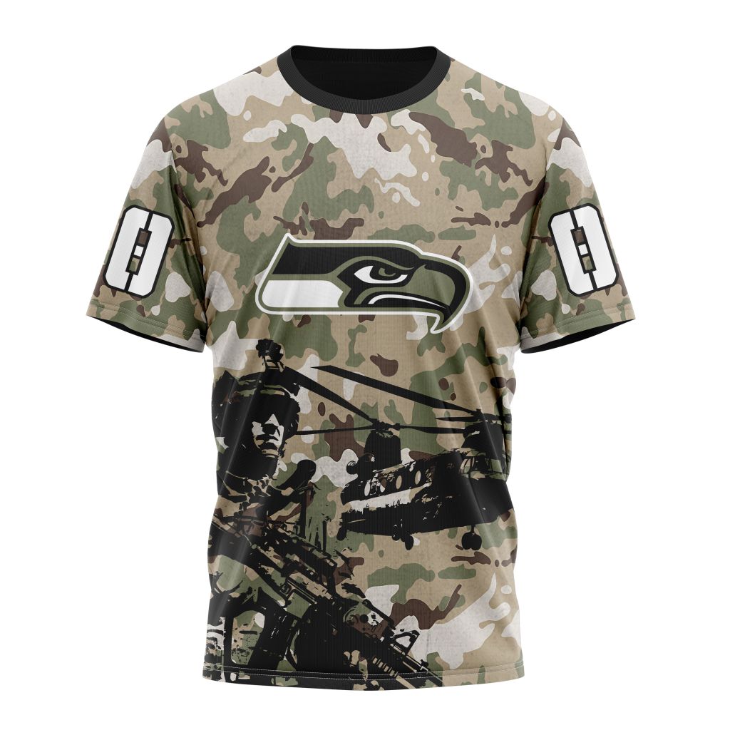 Seattle Seahawks All Over Printed T-shirt Sweatshirt Hoodie AZCHD692