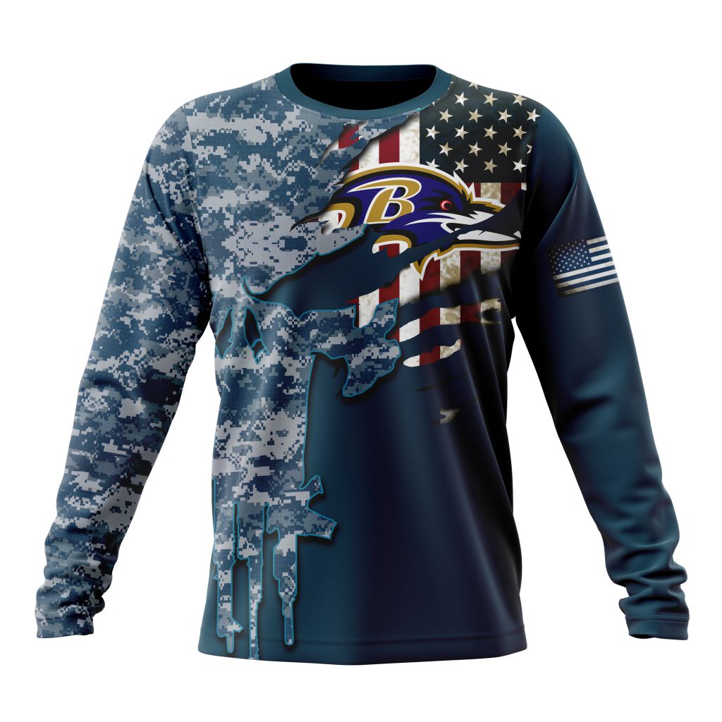 Baltimore Ravens All Over Printed T-shirt Sweatshirt Hoodie AZCHD730