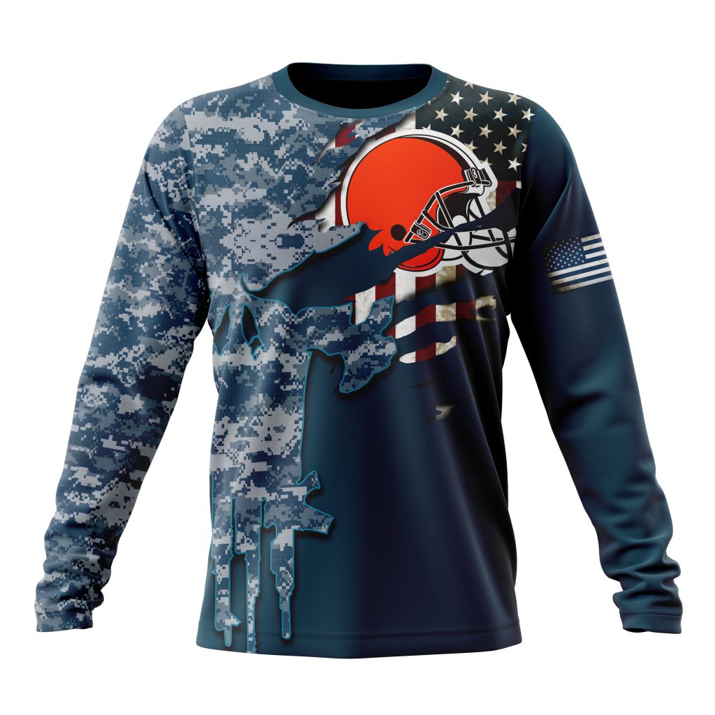 Cleveland Browns All Over Printed T-shirt Sweatshirt Hoodie AZCHD735