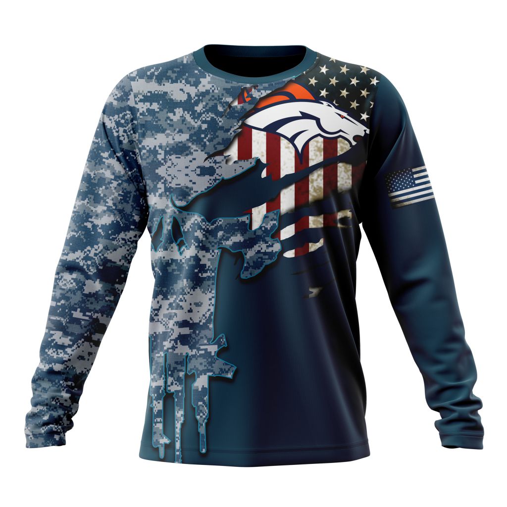 Denver Broncos All Over Printed T-shirt Sweatshirt Hoodie AZCHD737