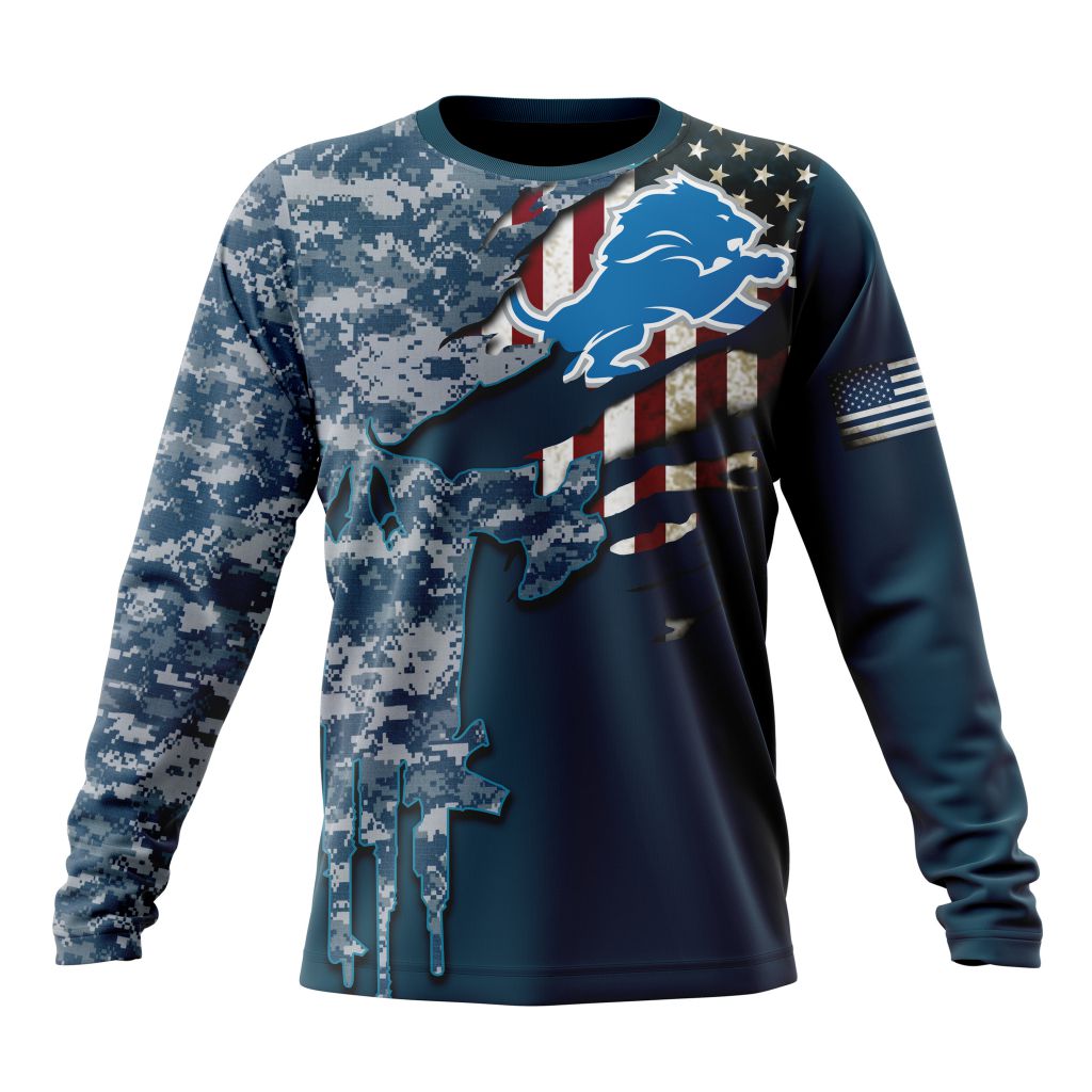 Detroit Lions All Over Printed T-shirt Sweatshirt Hoodie AZCHD738