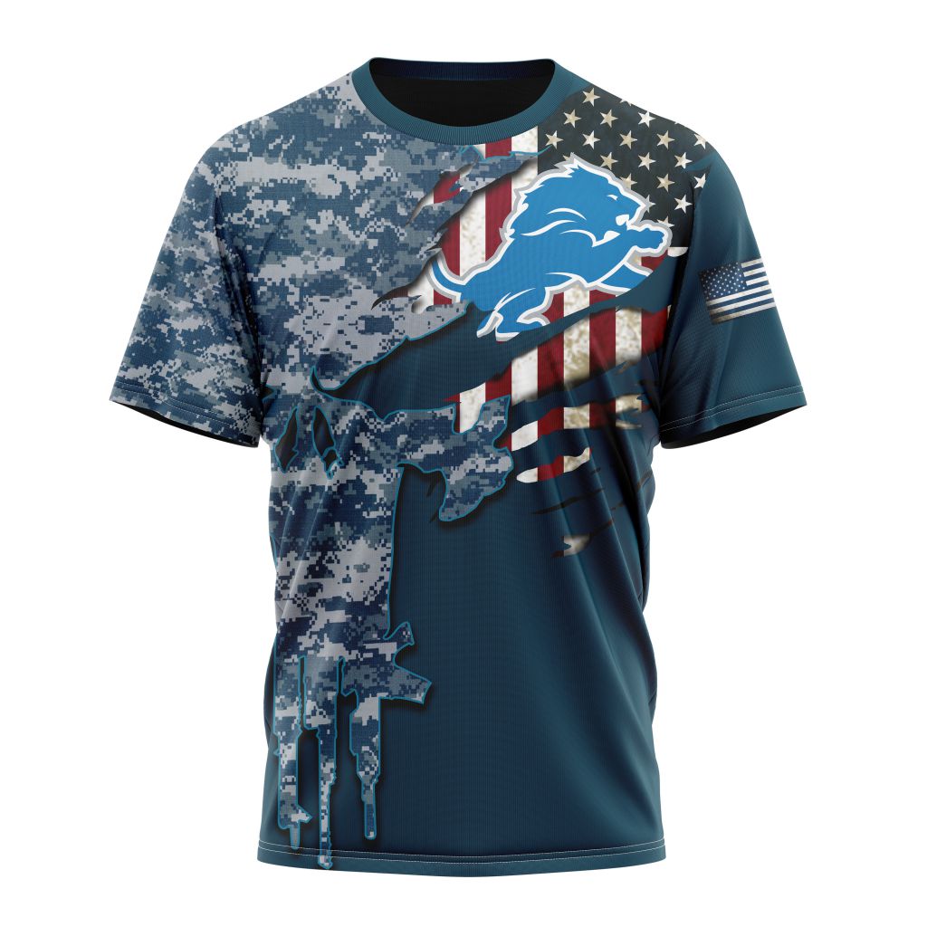 Detroit Lions All Over Printed T-shirt Sweatshirt Hoodie AZCHD738