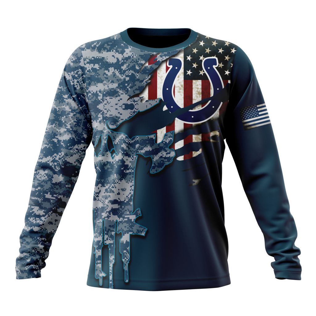 Indianapolis Colts All Over Printed T-shirt Sweatshirt Hoodie AZCHD741