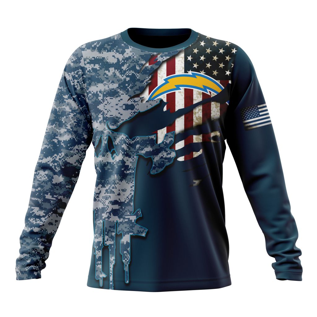 Los Angeles Chargers All Over Printed T-shirt Sweatshirt Hoodie AZCHD745