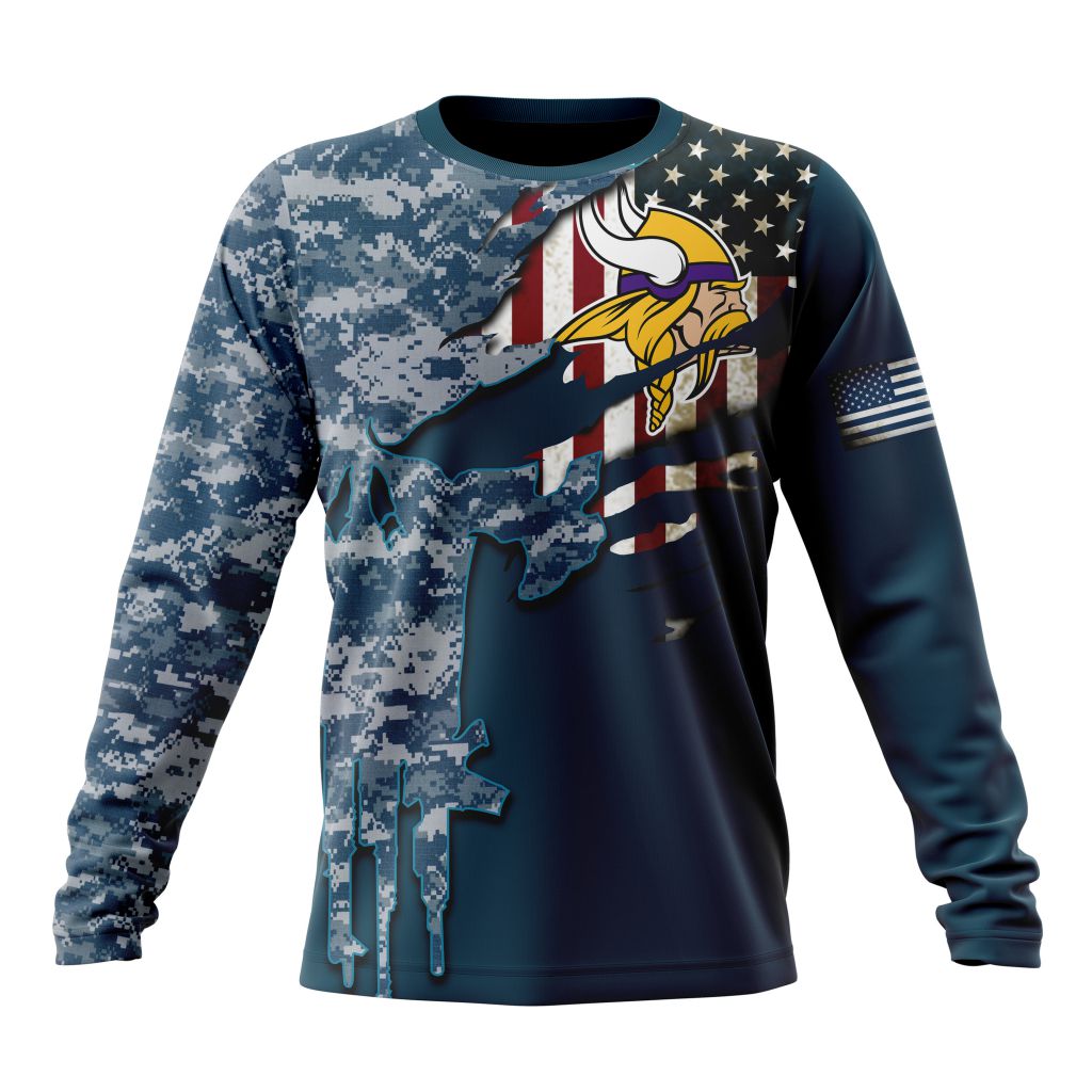 Minnesota Vikings All Over Printed T-shirt Sweatshirt Hoodie AZCHD748