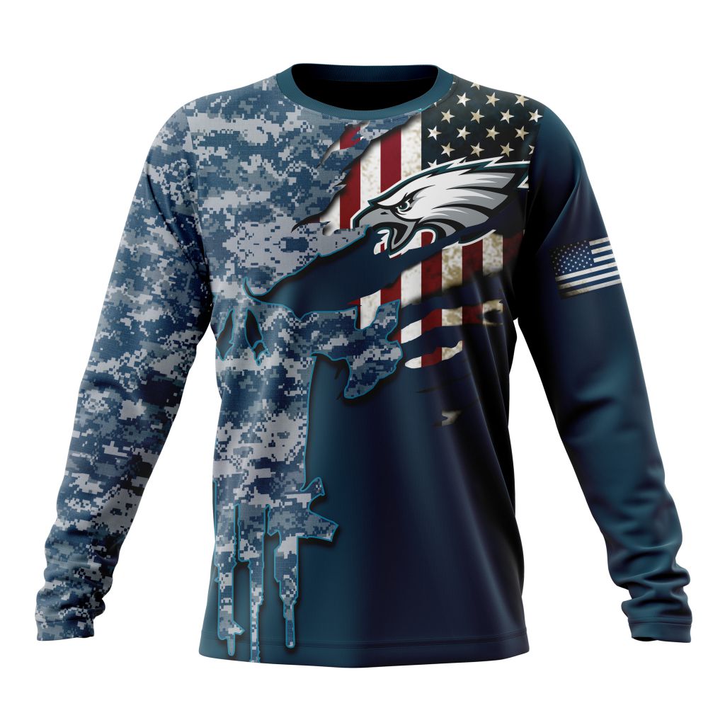 Philadelphia Eagles All Over Printed T-shirt Sweatshirt Hoodie AZCHD753