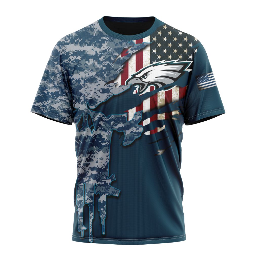 Philadelphia Eagles All Over Printed T-shirt Sweatshirt Hoodie AZCHD753
