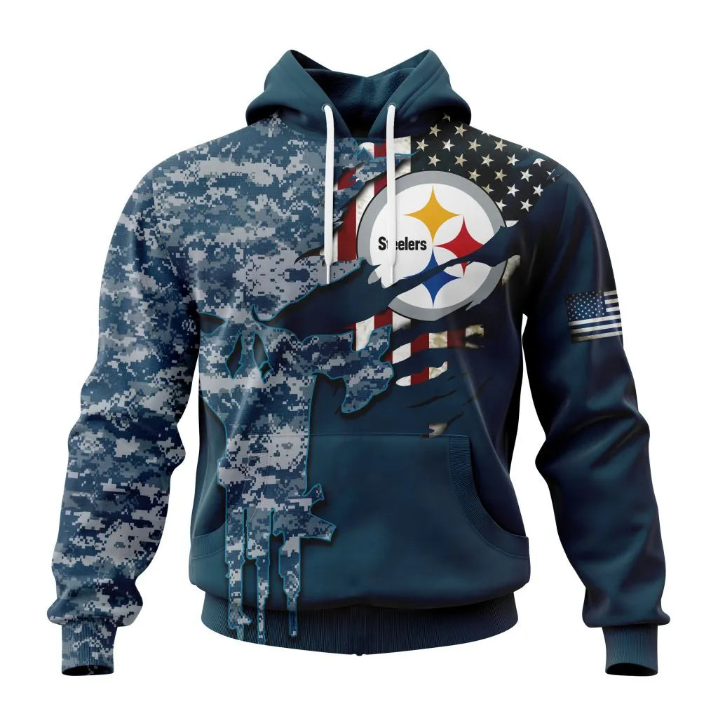 Pittsburgh Steelers All Over Printed T-shirt Sweatshirt Hoodie AZCHD754