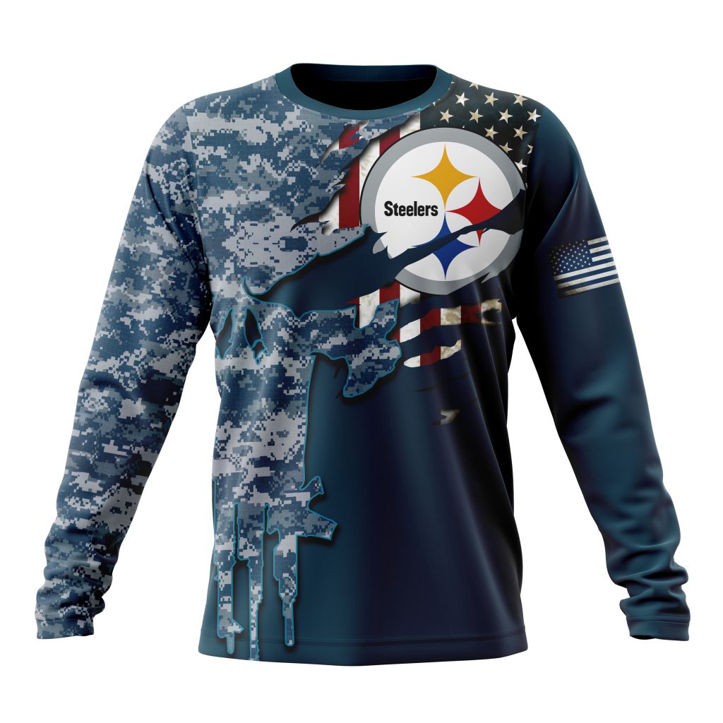 Pittsburgh Steelers All Over Printed T-shirt Sweatshirt Hoodie AZCHD754