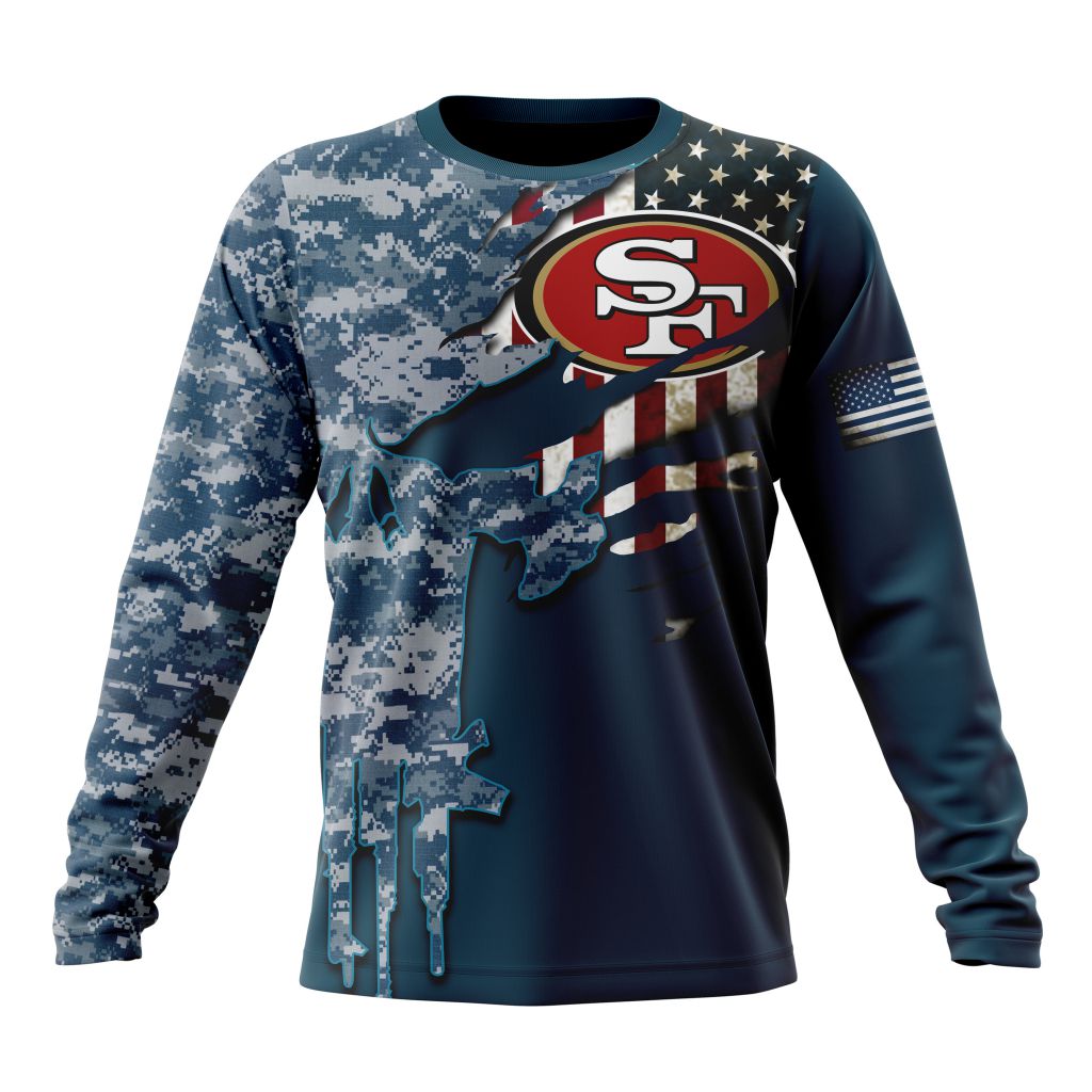 San Francisco 49ers All Over Printed T-shirt Sweatshirt Hoodie AZCHD755