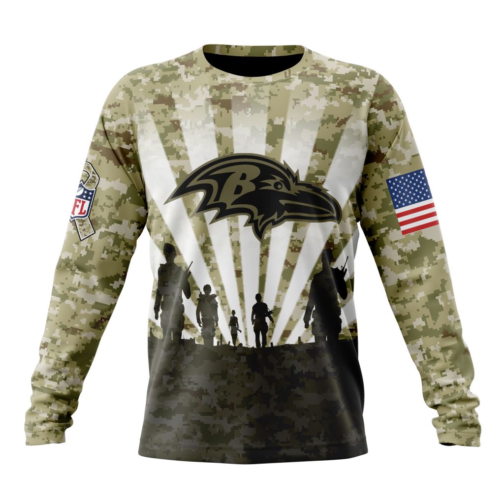 Baltimore Ravens All Over Printed T-shirt Sweatshirt Hoodie AZCHD698