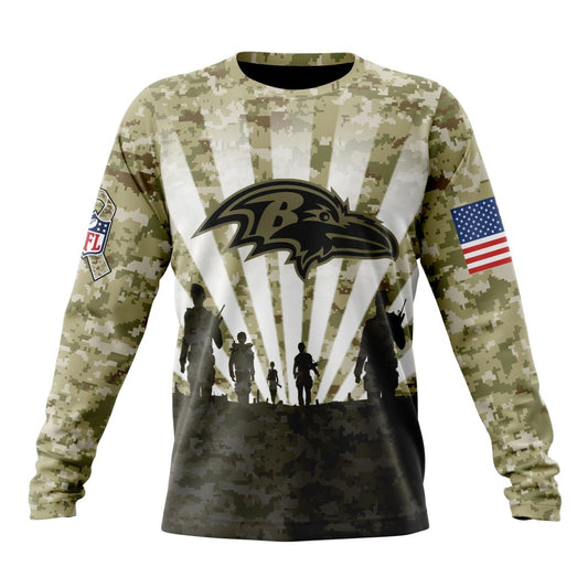 Baltimore Ravens All Over Printed T-shirt Sweatshirt Hoodie AZCHD698