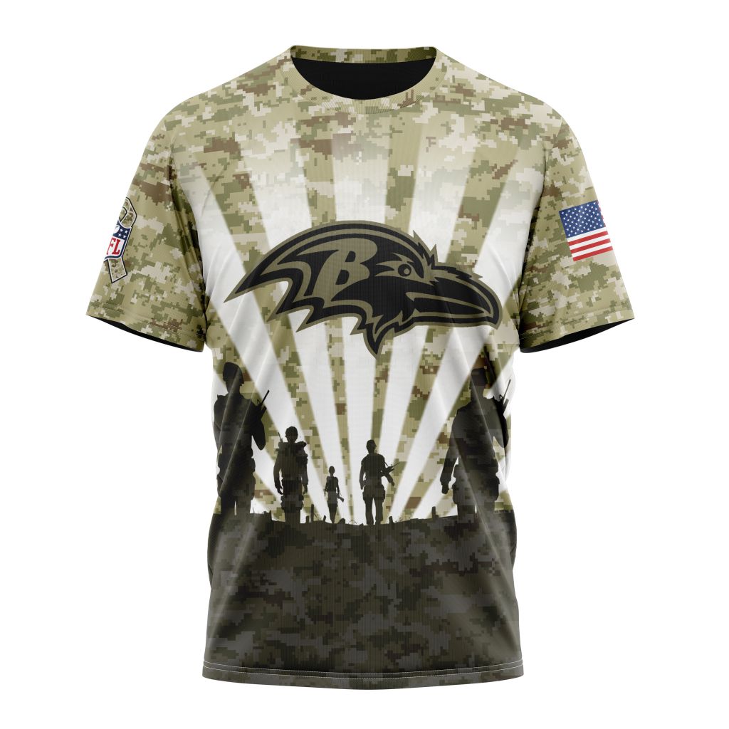 Baltimore Ravens All Over Printed T-shirt Sweatshirt Hoodie AZCHD698
