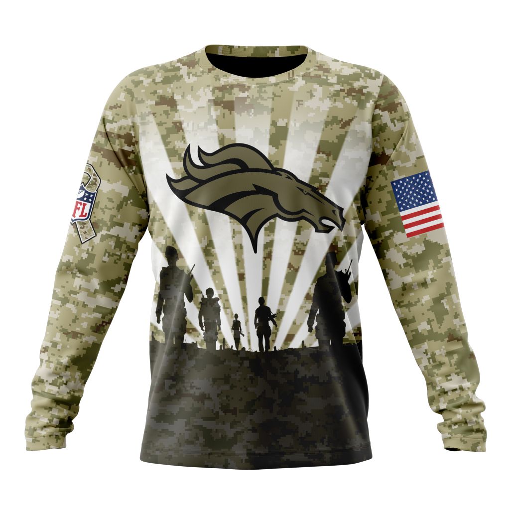 Denver Broncos All Over Printed T-shirt Sweatshirt Hoodie AZCHD705