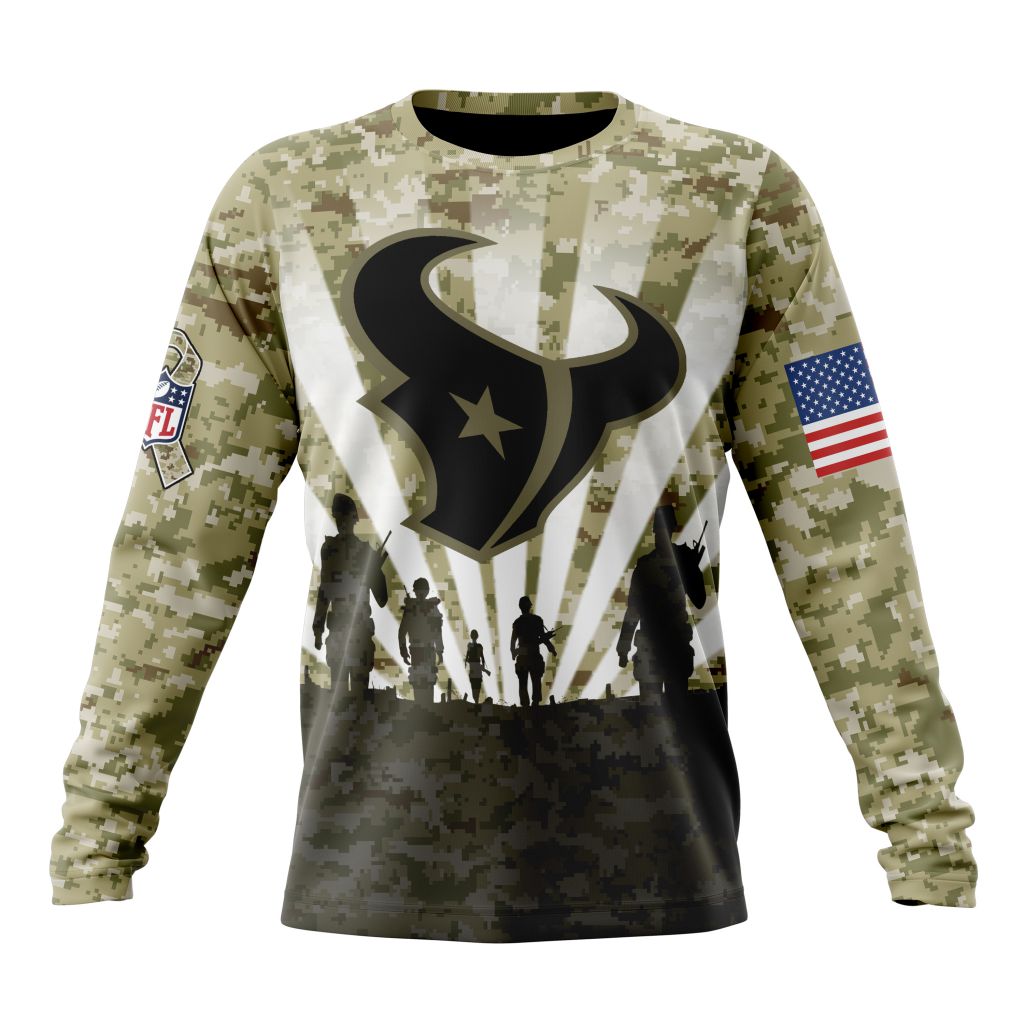 Houston Texans All Over Printed T-shirt Sweatshirt Hoodie AZCHD708