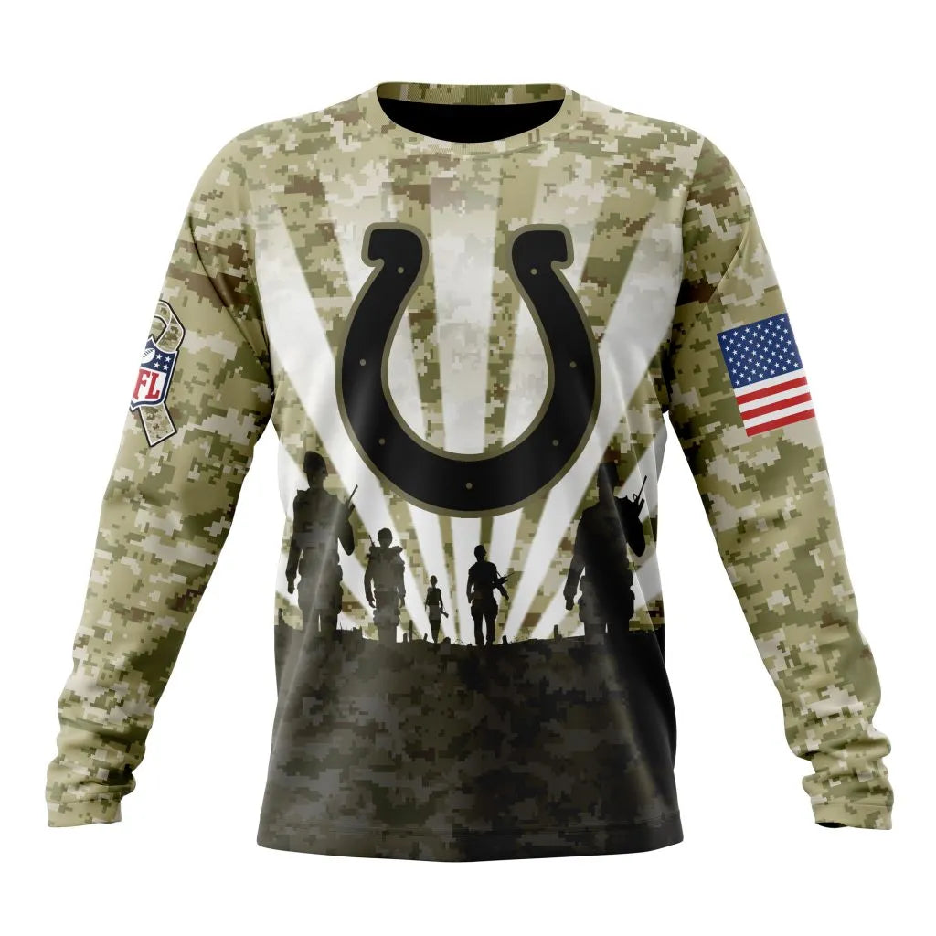 Indianapolis Colts All Over Printed T-shirt Sweatshirt Hoodie AZCHD709